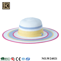 Chapeaux de disquette colorés en gros de haute qualité Meilleure vente Acheter chapeau de paille