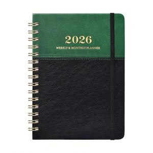 <b>A5</b> Spiral Notebook Customized Gold Foil Logo Eco-Friendly Thickened Paper Cover Enterprise Office Meeting <b>Diary</b> - Product Image 1