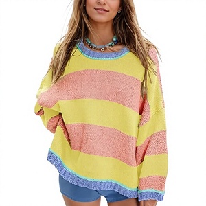 Suéter de Punto Trenzado para Mujer, Cuello Alto, Manga Larga, Transpirable, 100% Poliéster, Estilo Casual de Invierno - Product Image 1