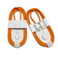 Cable de carga rápida USB C de 60W, cable de datos de chaqueta de nailon de 6A PD, de 2, 2 a 1, para iPhone 15, 16, 17 Pro Max, para iPad de Apple