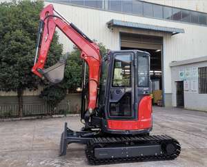 Motor de alta calidad 3,5 T 4 Ton Mini Excavadora con cabina AC excavadora de movimiento de tierras - Product Image 1