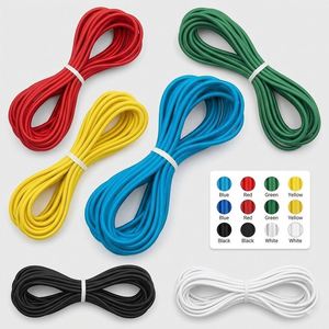 Cordón Elástico Negro de 3 mm x 5 m, Cuerda Elástica Resistente con Funda de Poliéster para Hacer Joyas, Manualidades, Costura y Bricolaje - Product Image 3