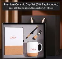 Ensemble cadeau de carnet de notes professionnel de luxe A5 avec couverture en PU, bloc-notes pour réunions de bureau, journal avec stylo, cadeau d'entreprise personnalisé fait à la main