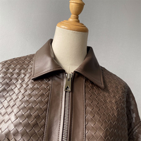 Luxe en cuir d'agneau véritable Bomber Biker veste moto nouvelle tendance mode col rabattu doux en cuir véritable veste femme