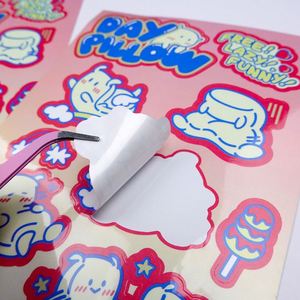 High Quality Custom Christmas Sticker Removable Die Cut Vinyl Decal Transfer Sticker <b>Scrapbook</b> for Kids - Product Image 5