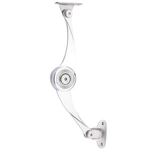 Bisagra de puerta de gabinete tipo cuchilla de aleación de zinc con tope mecánico en forma de S, varillas de soporte duraderas, diseño minimalista - Product Image 5