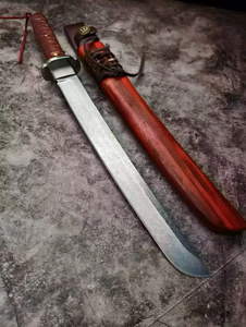 Épée de guerrier BH-Warrior en acier de Damas, bois massif, haute dureté, couteau portable pour la défense personnelle, le camping et la maison - Product Image 1
