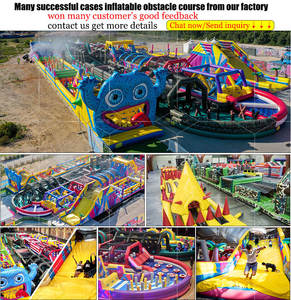 Guangzhou prix d'usine meilleure vente course d'obstacles gonflable jeux de parc de sports d'amusement parcours d'obstacles gonflable - Product Image 6