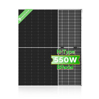 Sistem Pelacak Surya Atap 550W Sistem Panel Surya Sel Setengah Potong Panel Surya Monokristalin