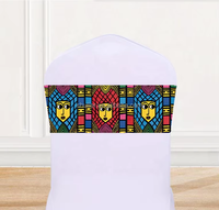 Écharpes de chaise traditionnelles éthiopiennes Habesha personnalisées en 3D avec n'importe quel logo pour la décoration de mariages et d'événements