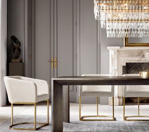 Nouveau design de salle à manger pour la maison <span class=keywords><strong>Arles</strong></span> Table de salle à manger rectangulaire Table à manger en bois massif - Product Image 4