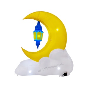 Décoration Ramadan Moubarak 2026, lune croissante et lanterne gonflables à LED - Product Image 3