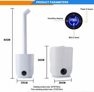 Humidificador Ultrasónico de 6 Litros, Color Blanco, con Base, Generador de Niebla, Humidificador de Aire de 6 Litros - Product Image 6