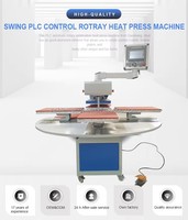 Presse à chaleur par sublimation hydraulique automatique à quatre stations avec plateau tournant 40x60 pour l'impression de t-shirts et de sacs à main