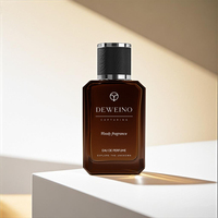 Mode 50ml Ambre Bouteille De Parfum De Luxe Vide Rectangle Bouteille De Parfum 50ml 100ml Bouteille De Parfum Avec Boîte