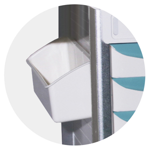 Chariot <span class=keywords><strong>de</strong></span> secours d'urgence MN-DC005 <span class=keywords><strong>de</strong></span> haute qualité avec poubelle intégrée pour le traitement clinique en milieu hospitalier - Product Image 2