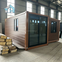 25 ㎡   Maisonnette préfabriquée moderne ignifuge et bien équipée de 20 pieds, extensible, pour salon de repos extérieur polyvalent