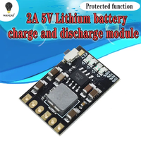 Carte d'alimentation mobile WAVGAT MH-CD42 sortie 5V 2.1A, module de charge de batterie au lithium 3.7V 4.2V avec circuits intégrés Boost pour batteries externes DIY