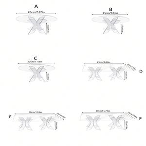 حامل عرض طعام أكريليك مخصص شفاف للبوفيهات والمطاعم والحفلات وطاولات الحلويات وصينية الوجبات الخفيفة وحامل الكيك - Product Image 2