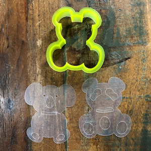 Süße Zuckerbelle Koala Pandabär Fondant Plätzchen-Teigschneiderform und Plätzchen-Schneider-Schablone Vorlage für königlichen Verein - Product Image 2
