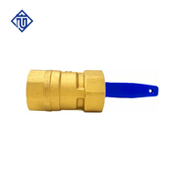 Robinet à bille en laiton forgé à filetage femelle 1/2"-2" pleine portée pour conduites d'eau et systèmes d'irrigation