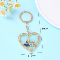 Porte-clés Métalliques Dorés à Strass et Émail Personnalisables – Nouvelle Collection Tendance