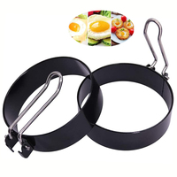 Moule à œufs Kingwise Creative en acier inoxydable écologique, revêtement antiadhésif épaissi, compatible lave-vaisselle et four