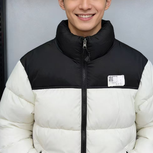 Veste d'hiver pour homme de haute qualité, écologique, personnalisable, avec <span class=keywords><strong>capuche</strong></span> chaude et duvet, faible MOQ, finition lisse, pour la ville du Nord. - Product Image 3