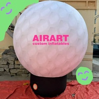 Balle de golf gonflable géante personnalisée amusante-Décor de golf gonflable pour parc sportif-Jeux de golf gonflables à vente chaude