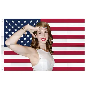 La-na Del Rey และ Li-zzy ธง2024อเมริกันปรับแต่งขนาด3X5ฟุต
