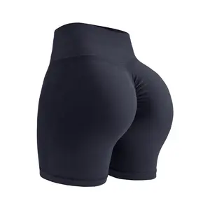 Dropshipping Seamless Gym Wear Fitness Clothes Yoga Clothing Custom Logo Seamless Scrunch Butt Shorts Dropshipping Products 2023