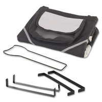 Panier de vélo voyageur 2-en-1 pour chat et chien en nylon durable panier de vélo avant