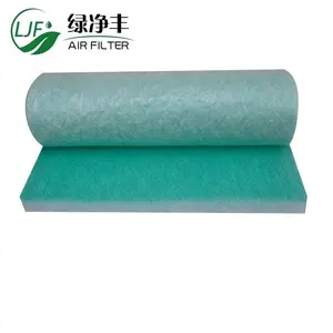 Yellow 50mm Paint Stop Filter Fiber Glass Media Roll For Spray Booths