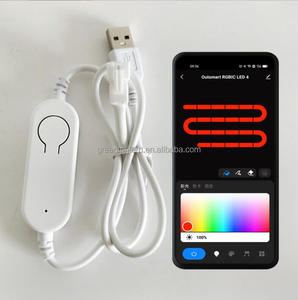 جهاز تحكم صغير بالواي فاي الرقمية RGB IC LED, 5 فولت ، USB ، 12 فولت ، تيار مستمر ، App ، موسيقى ، تحكم صوتي ، ل WS2812B ، WS2811 ، شريط LED ، وحدة أضواء النيون - Product Image 2