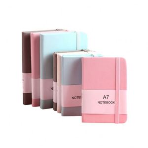 AI-MICH Custom Multifunctional Portable <b>Small</b> Pocket <b>Notebook</b> Memo A6 A7 Size Pu Leather Hardcover Paper Cover Flexible Address - Product Image 1