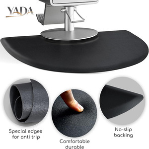 Tappetino Semicircolare per Salone di Bellezza, Tappetino in Gel Facile da Pulire per Stilisti, da Posizionare Dietro la Sedia - Product Image 1