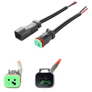2 针 DT 连接器线束公头和母头电气连接器防水插头，适用于 LED 灯条摩托车 - Product Image 2