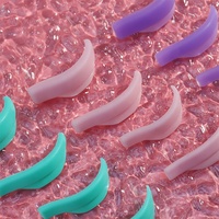 Patchs de rehaussement de cils verts en gel de silicone doux et réutilisables, tiges de permanente en silicone personnalisées OEM pour extensions de cils et recourbe-cils