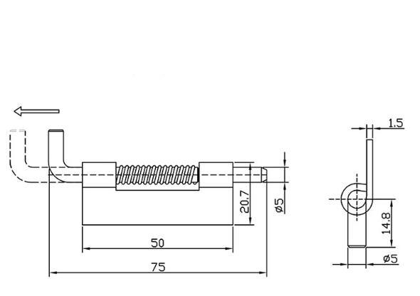 CL225-1/2/3 Concealed Hinge with springloaded and removable hinge for door and cabinet hinge