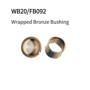 Bague en bronze à bride WB20 FB092 <span class=keywords><strong>CuSn8P</strong></span>, conception à trou traversant, manchon à bride haute charge 120MPa pour joint de liaison d'excavatrice et de tracteur - Product Image 1