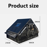 Tente gonflable automatique de luxe Sunny Kinter 6.3 pour le camping familial en plein air, imperméable, tissu Oxford 420D, portable, 3-4 personnes