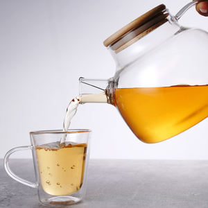 Venta al <span class=keywords><strong>por</strong></span> <span class=keywords><strong>mayor</strong></span> 1000ml 1800ml Tetera <span class=keywords><strong>de</strong></span> vidrio transparente <span class=keywords><strong>de</strong></span> borosilicato resistente al calor - Product Image 1