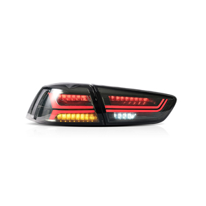 Feux arrière LED pour <span class=keywords><strong>Mitsubishi</strong></span> <span class=keywords><strong>Lancer</strong></span> <span class=keywords><strong>Evolution</strong></span> X 2008-2017, ensemble de feux arrière, mise <span class=keywords><strong>à</strong></span> niveau LED, plug and play, accessoires automobiles - Product Image 1