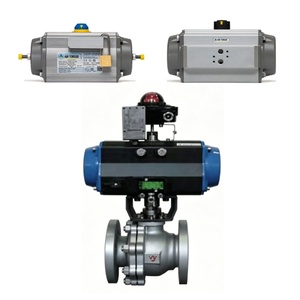 Válvula de Bola de Sellado Suave Wuzhong G2070 con Actuador de Torque Neumático para Control de Fluidos en Tuberías Industriales - Product Image 3