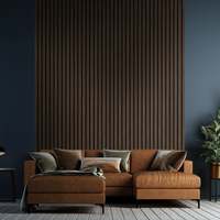 Panneaux acoustiques au design moderne Panneaux isolants à lamelles pour l'insonorisation intérieure de l'hôtel Insonorisant