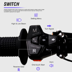 79 vélo Falcon Pro NFC tableau de bord vélo électrique Dirt Bike 72V 410N.m couple 120km portée suspension complète vélo électrique Dirtbike - Product Image 6