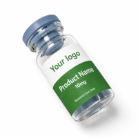 Autocollants personnalisés pour flacons en verre de peptides, étiquettes personnalisées pour bouteilles en verre