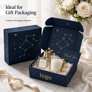 High-End Corrugated Board Laminate Mailer Boxes Gold Foil Hot Stamping <b>Foldable</b> Shipping Boxes Custom Logo Luxury Packaging <b>Box</b> - Product Image 4