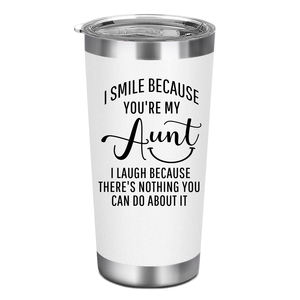 20ออนซ์ฉันยิ้มคุณเป็นป้า<span class=keywords><strong>ของ</strong></span>ฉันแก้วถ้วยกระติกน้ําร้อนที่สมบูรณ์แบบวันเกิดของขวัญวันแม่ป้า<span class=keywords><strong>หลาน</strong></span>ชายหลานสาวแก้วกาแฟ - Product Image 1