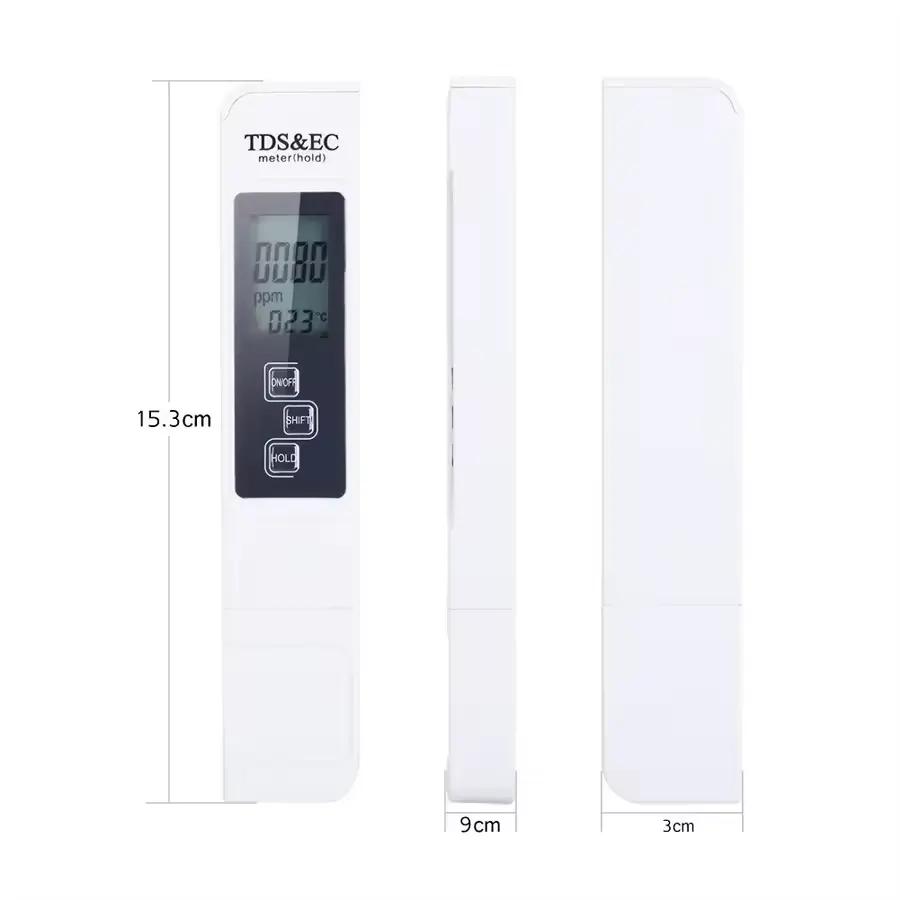 OEM/ODM Factory recommend 3 in 1 Water Tester TDS EC Meter for Drinking Water